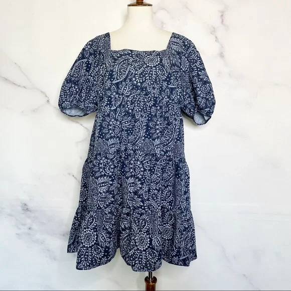 Madewell Blue Floral Dress - Picture 5 of 15